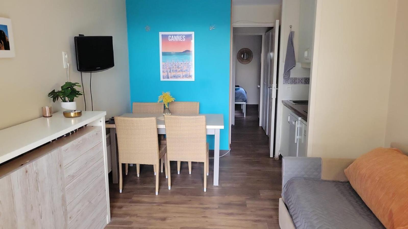 Superbe Appartement Cannes Avec Piscine 1 Chambre Exteriör bild